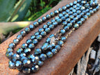 Polished Hematite Faceted Bead Necklace - sold per item- From China - Toprock Gemstones and Minerals 