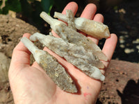 Natural Drusy Quartz Coated Calcite Pseudomorph Specimens x 12 From Alberts Mountain, Lesotho - Toprock Gemstones and Minerals 