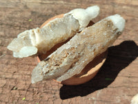 Natural Drusy Quartz Coated Calcite Pseudomorph Specimens x 12 From Alberts Mountain, Lesotho - Toprock Gemstones and Minerals 