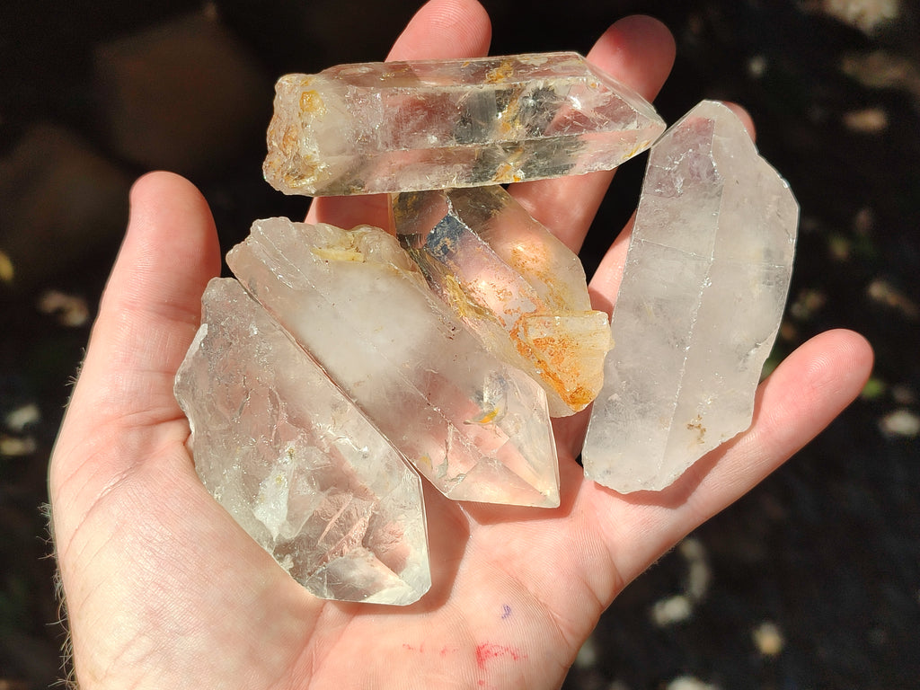 Natural Clear Quartz Crystals x 14 From Madagascar - Toprock Gemstones and Minerals 