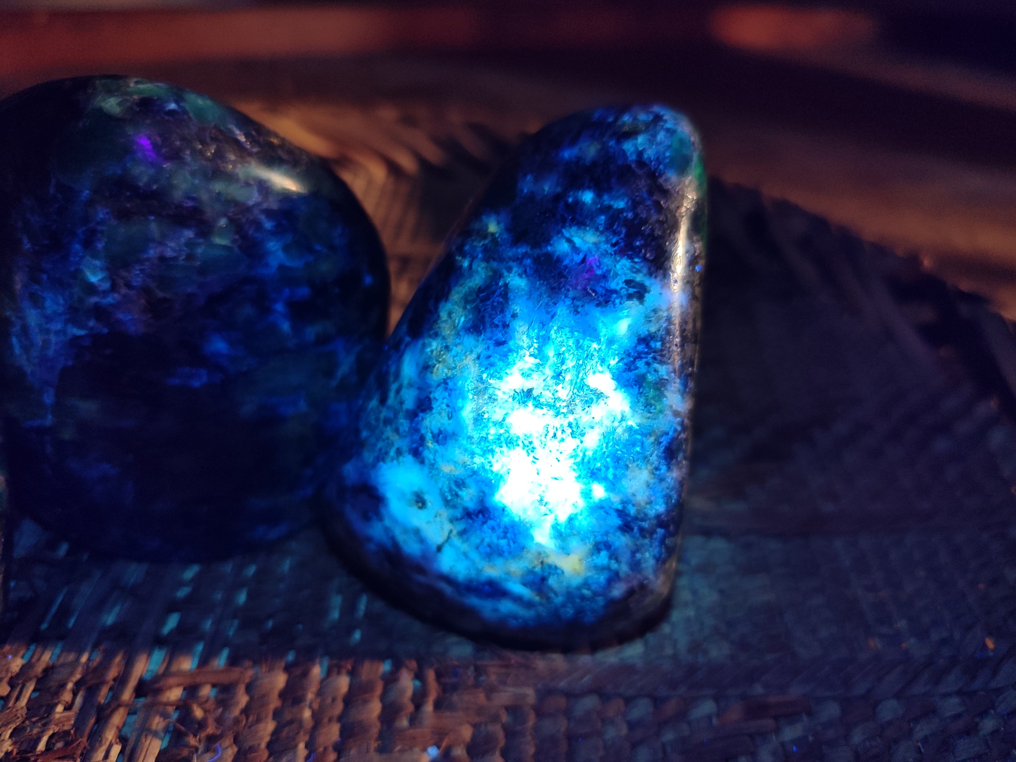 Polished Rare Emerald Mica In Matrix Standing Free Forms x 3 From Mutoko, Zimbabwe - Toprock Gemstones and Minerals 