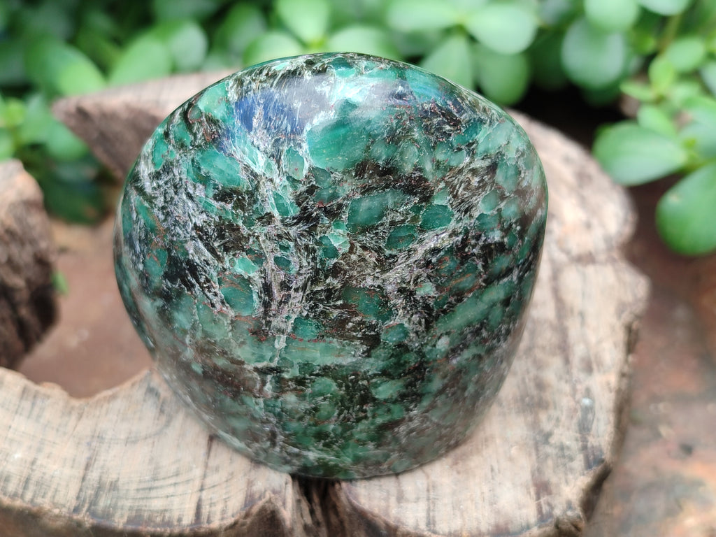 Polished Rare Emerald Mica In Matrix Standing Free Forms x 3 From Mutoko, Zimbabwe - Toprock Gemstones and Minerals 