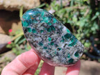 Polished Rare Emerald Mica In Matrix Standing Free Forms x 3 From Mutoko, Zimbabwe - Toprock Gemstones and Minerals 