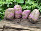 Polished Stichtite Standing Free Forms x 4 From Barberton, South Africa - Toprock Gemstones and Minerals 