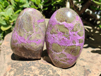 Polished Stichtite Standing Free Forms x 4 From Barberton, South Africa - Toprock Gemstones and Minerals 