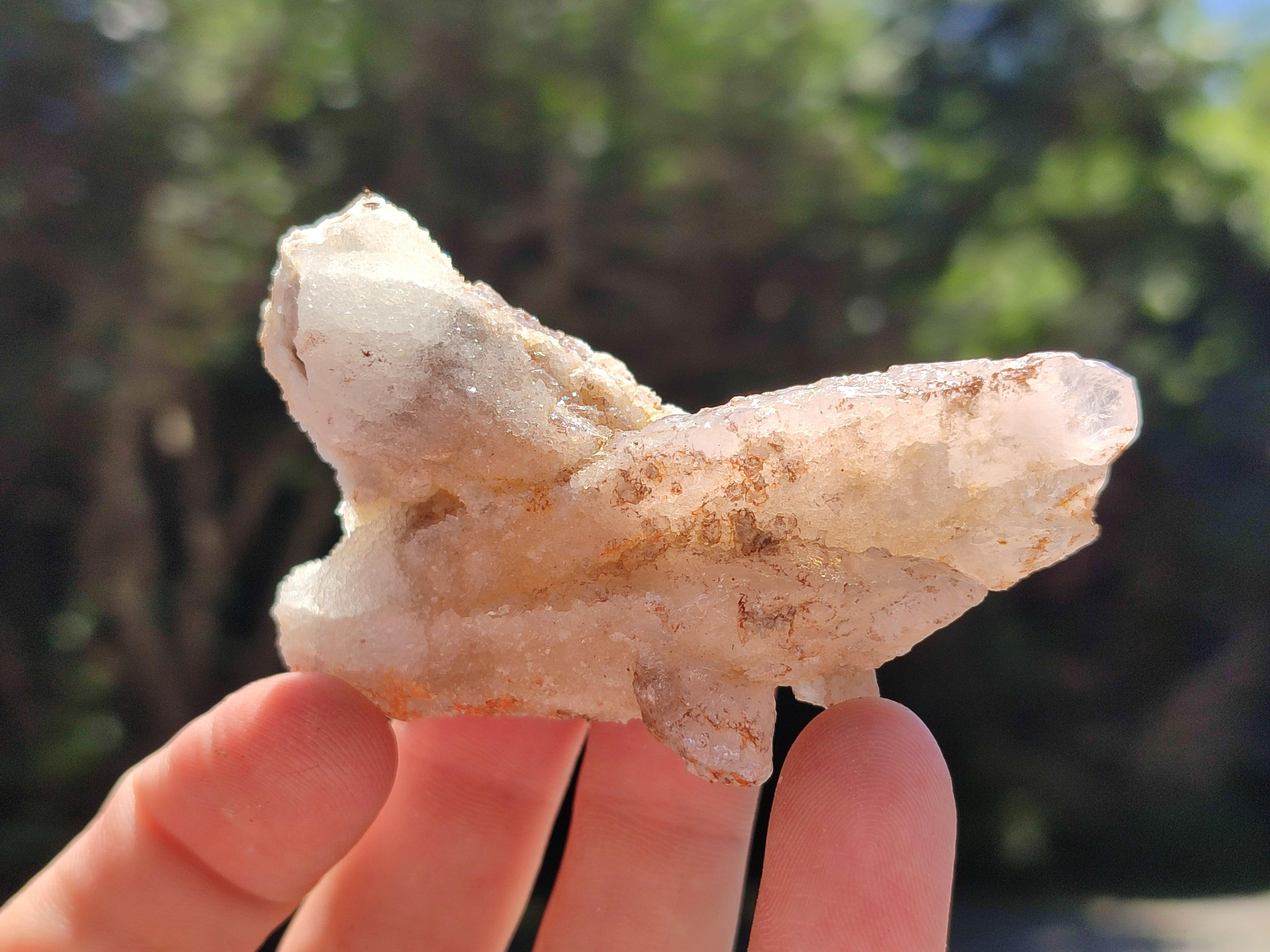 Natural Drusy Quartz Coated Calcite Pseudomorph Specimens x 12 From Alberts Mountain, Lesotho - Toprock Gemstones and Minerals 