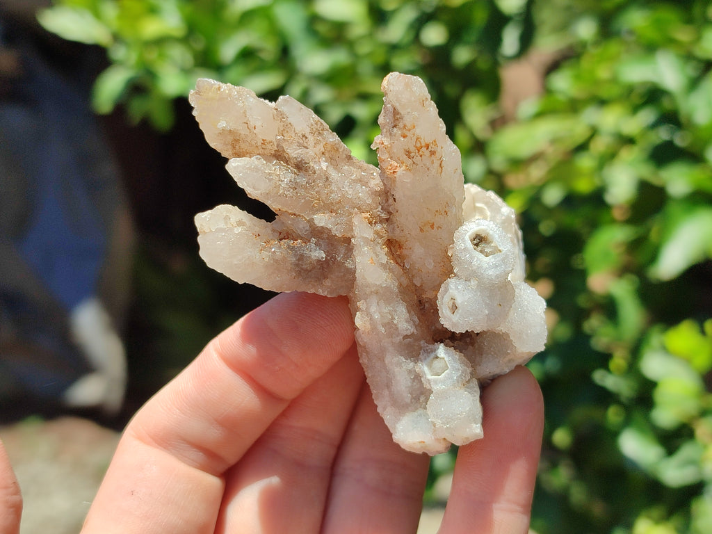 Natural Drusy Quartz Coated Calcite Pseudomorph Specimens x 12 From Alberts Mountain, Lesotho - Toprock Gemstones and Minerals 