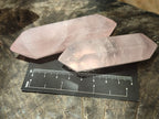 Polished Double Terminated Rose Quartz Points x 12 From Ambatondrazaka, Madagascar - Toprock Gemstones and Minerals 
