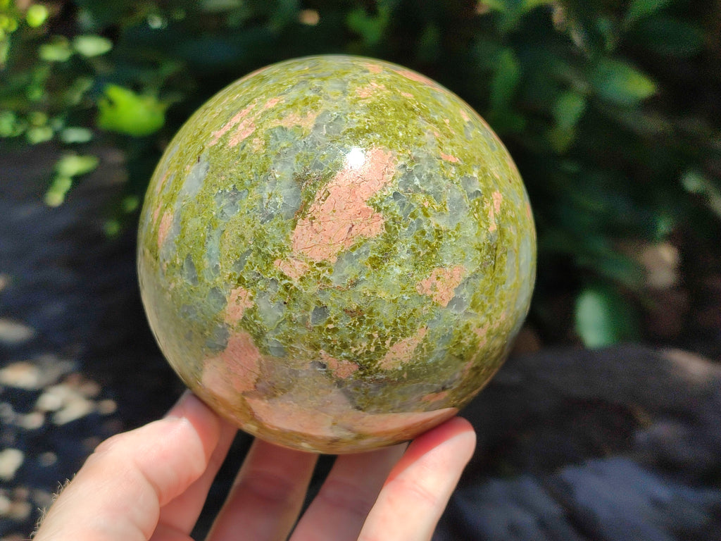 Polished Unakite Sphere x 1 From South Africa - Toprock Gemstones and Minerals 