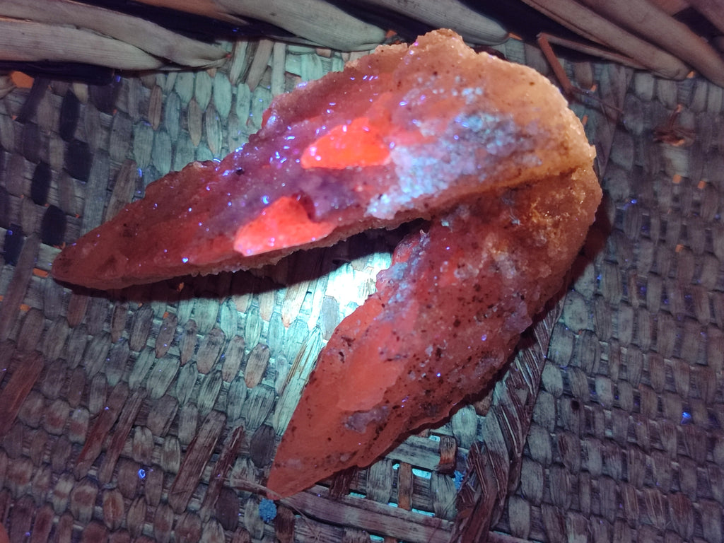 Natural Drusy Quartz Coated Calcite Pseudomorph Specimens x 12 From Alberts Mountain, Lesotho - Toprock Gemstones and Minerals 