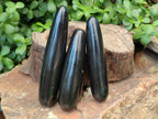 Polished Black Basalt Massage Wands x 6 From Madagascar - Toprock Gemstones and Minerals 