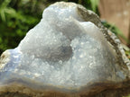 Natural Blue Lace Agate Geode Specimens x 3 From Nsanje, Malawi - Toprock Gemstones and Minerals 