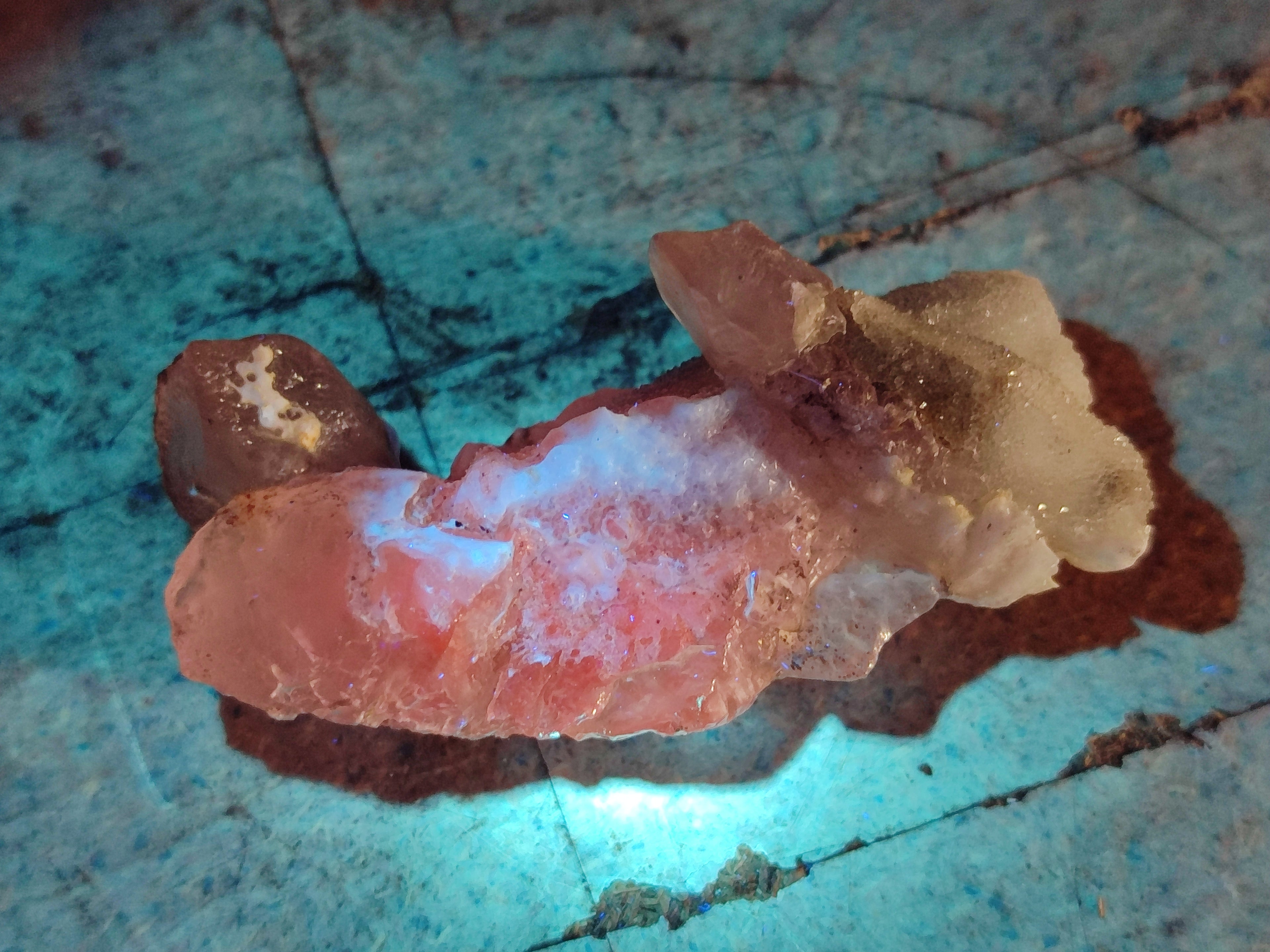 Natural Drusy Quartz Coated Calcite Pseudomorph Specimens x 20 From Alberts Mountain, Lesotho - Toprock Gemstones and Minerals 