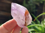Polished Smokey Window Amethyst Quartz Crystals x 12 From Akansobe, Madagascar - Toprock Gemstones and Minerals 