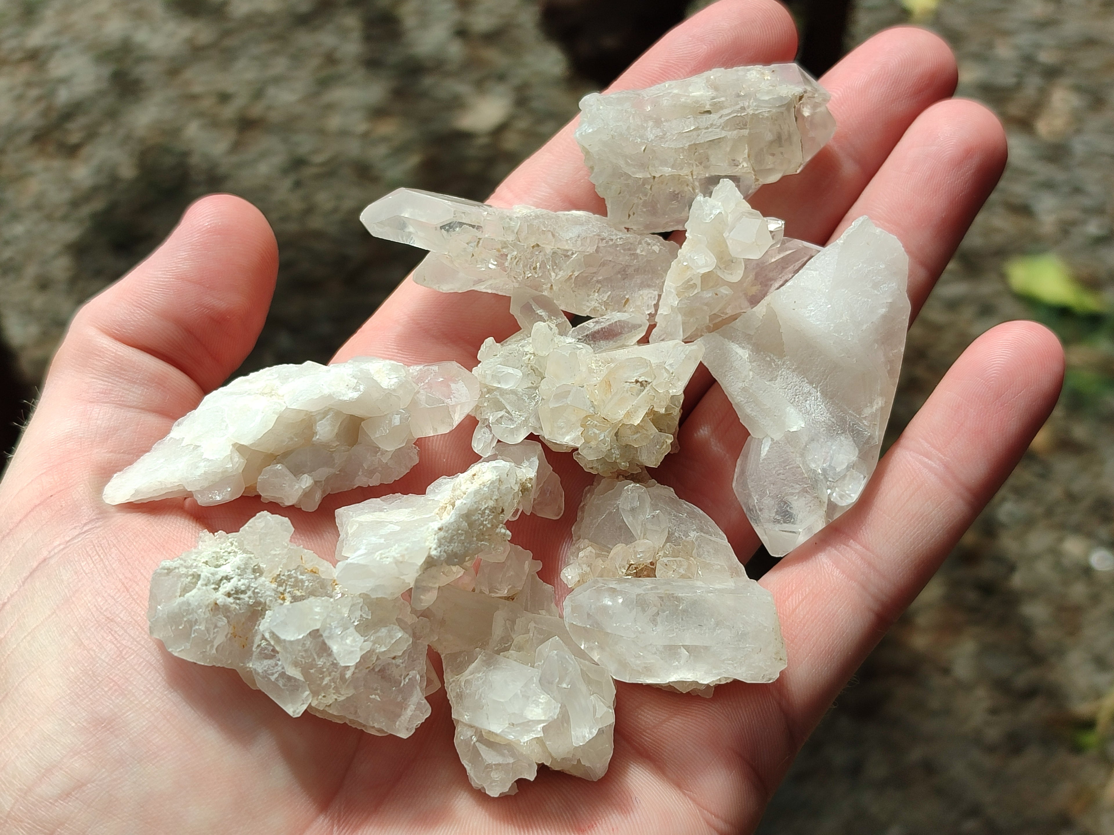 Natural Quartz Crystals x 70 From Mpika, Zambia - Toprock Gemstones and Minerals 