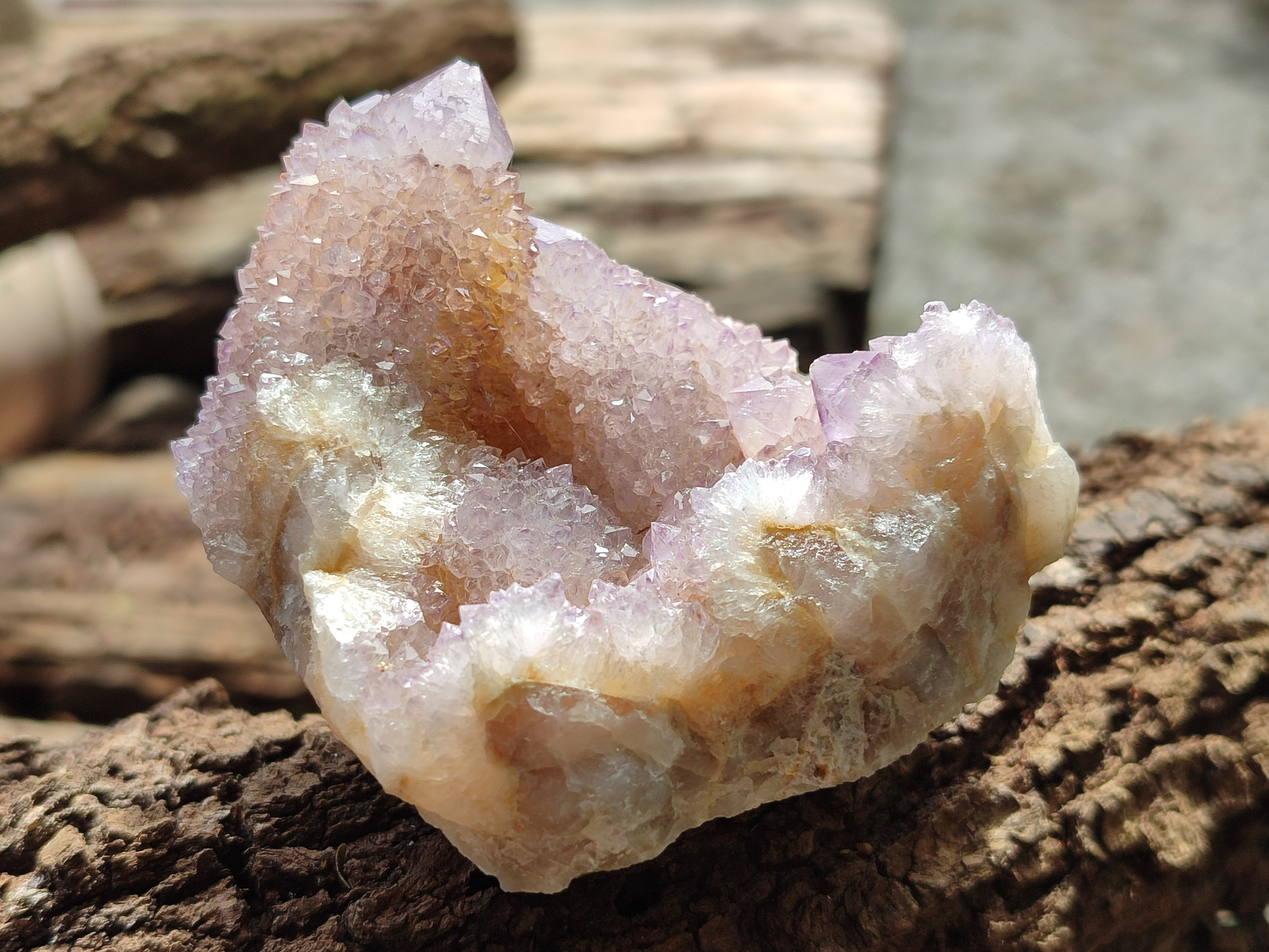 Natural Amethyst Spirit Quartz Clusters x 6 From Boekenhouthoek, South Africa - Toprock Gemstones and Minerals 