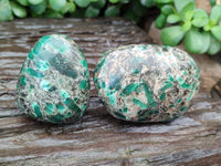 Polished Emerald Mica In Matrix Free Forms x 6 From Mutoko, Zimbabwe - Toprock Gemstones and Minerals 