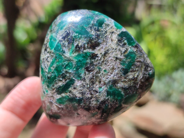 Polished Emerald Mica In Matrix Free Forms x 6 From Mutoko, Zimbabwe - Toprock Gemstones and Minerals 