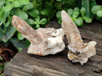 Natural Drusy Quartz Coated Calcite Pseudomorph Specimens x 12 From Alberts Mountain, Lesotho - Toprock Gemstones and Minerals 