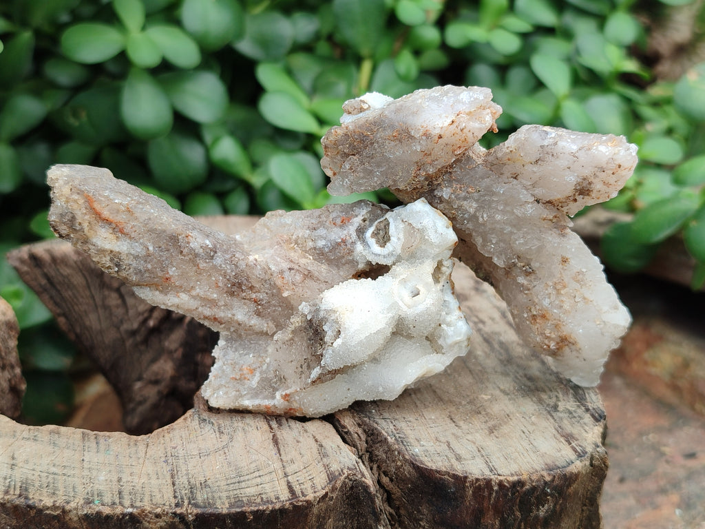 Natural Drusy Quartz Coated Calcite Pseudomorph Specimens x 12 From Alberts Mountain, Lesotho - Toprock Gemstones and Minerals 