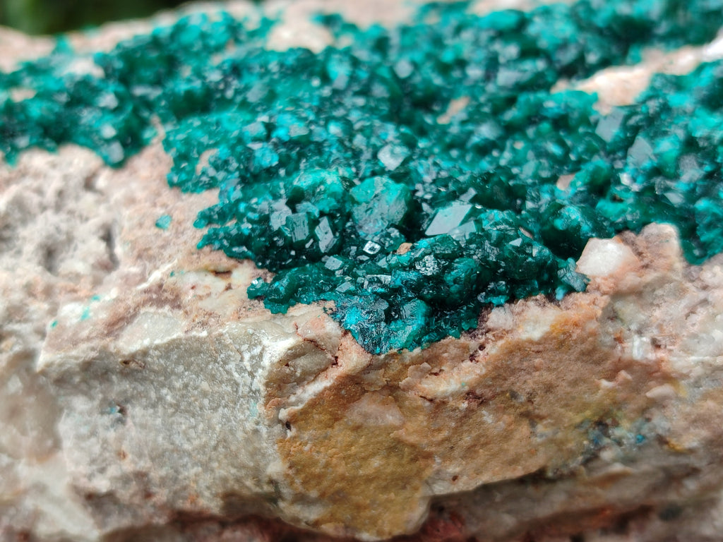 Natural Dioptase Cabinet Specimen x 1 From Congo - Toprock Gemstones and Minerals 