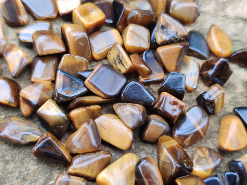 Polished Tigers Eye Tumbled Stones - sold per kg - From South Africa - Toprock Gemstones and Minerals 