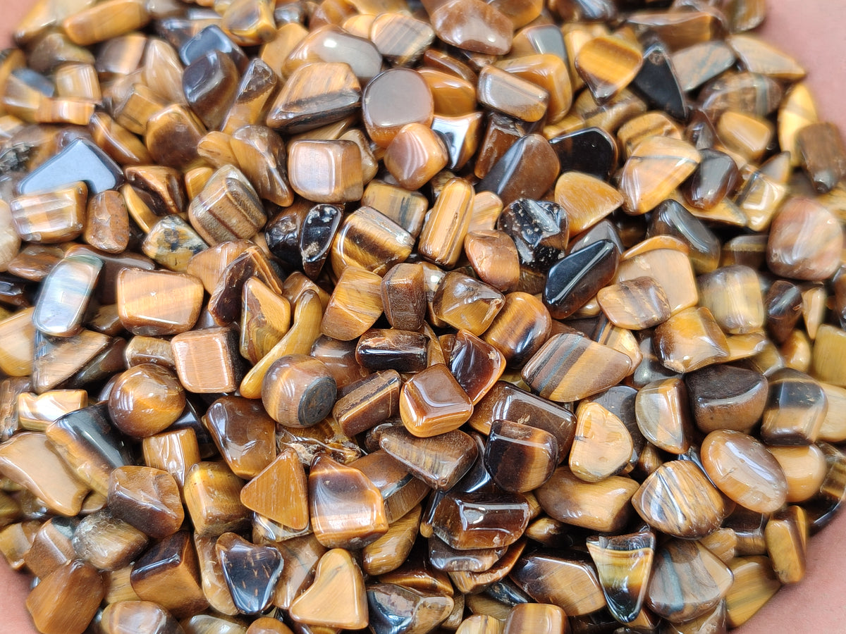 Polished Tigers Eye Tumbled Stones - sold per kg - From South Africa - Toprock Gemstones and Minerals 