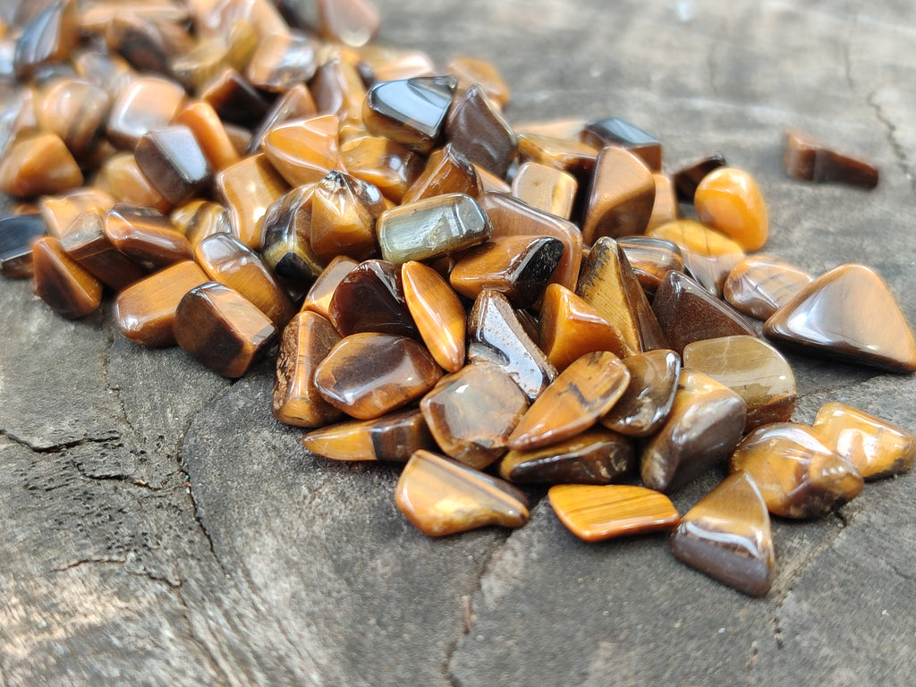 Polished Tigers Eye Tumbled Stones - sold per kg - From South Africa - Toprock Gemstones and Minerals 