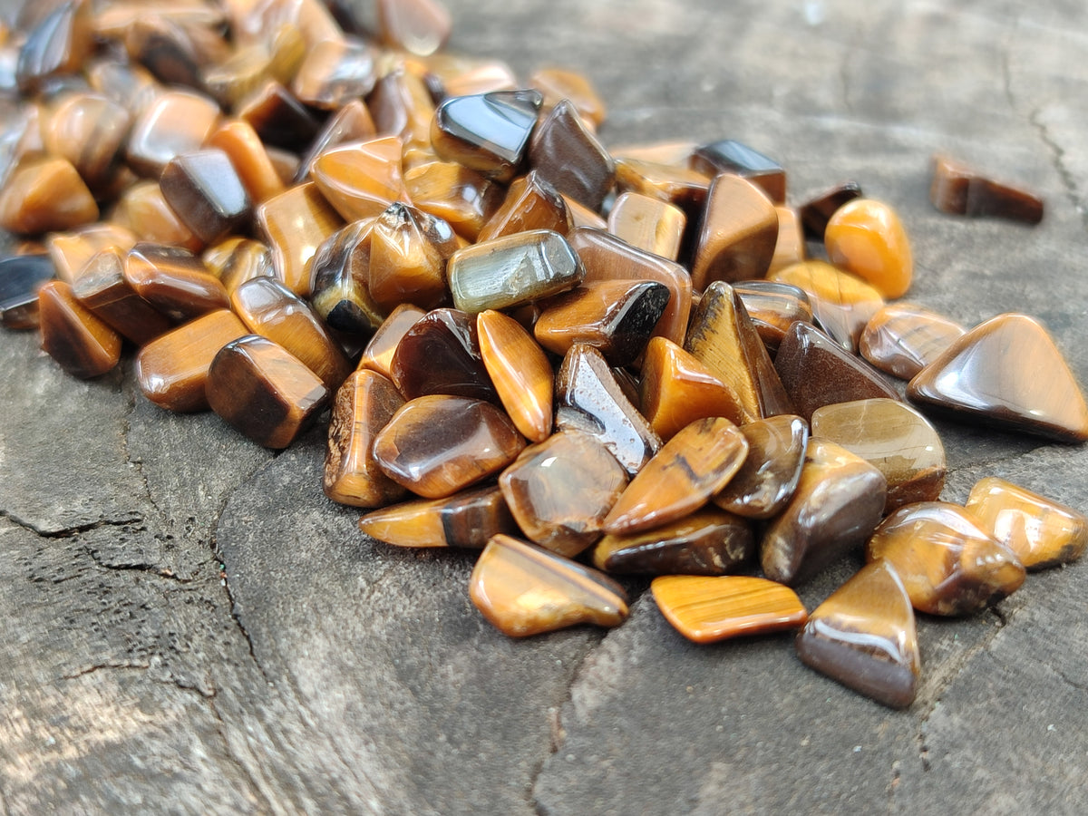 Polished Tigers Eye Tumbled Stones - sold per kg - From South Africa - Toprock Gemstones and Minerals 