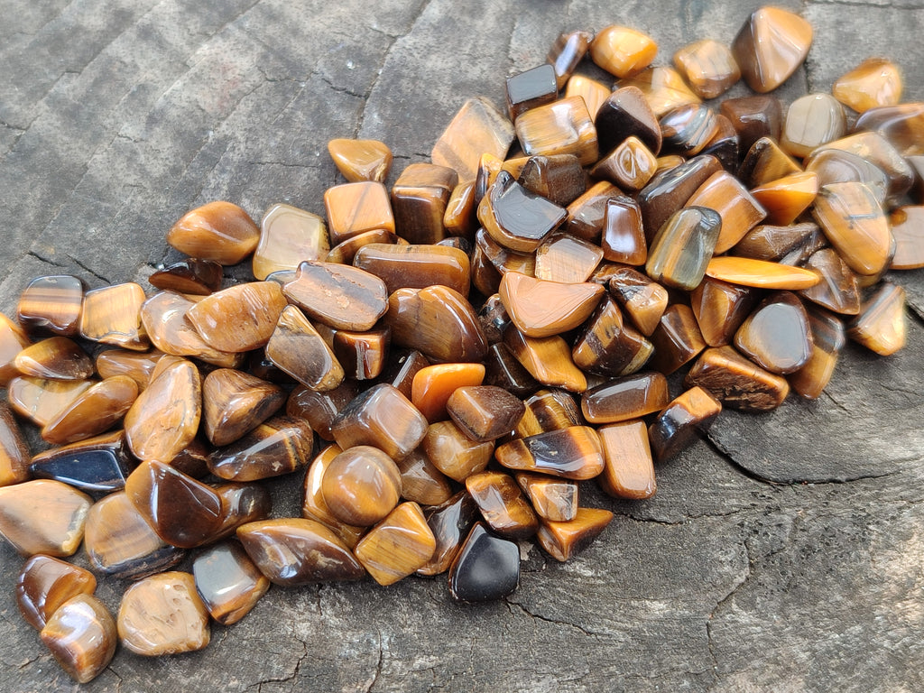Polished Tigers Eye Tumbled Stones - sold per kg - From South Africa - Toprock Gemstones and Minerals 