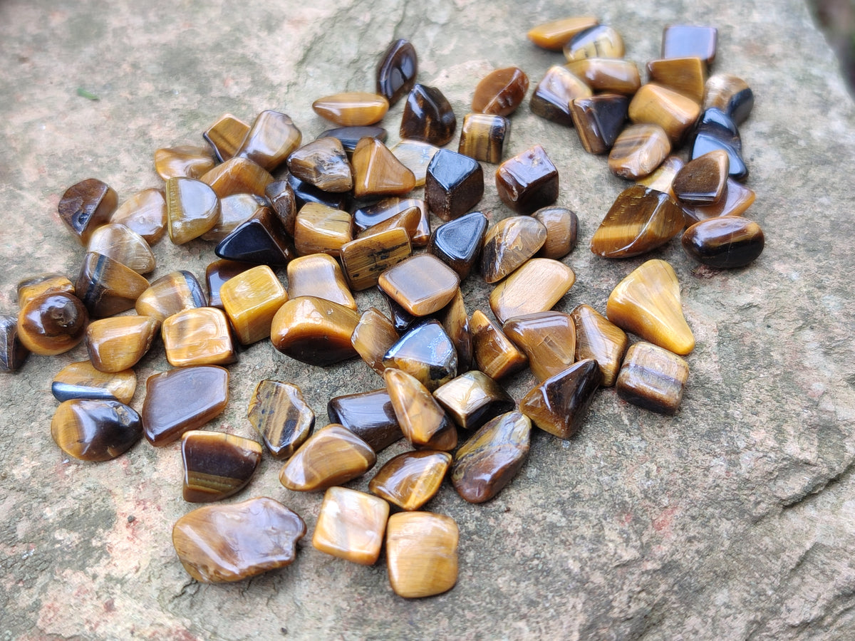 Polished Tigers Eye Tumbled Stones - sold per kg - From South Africa - Toprock Gemstones and Minerals 