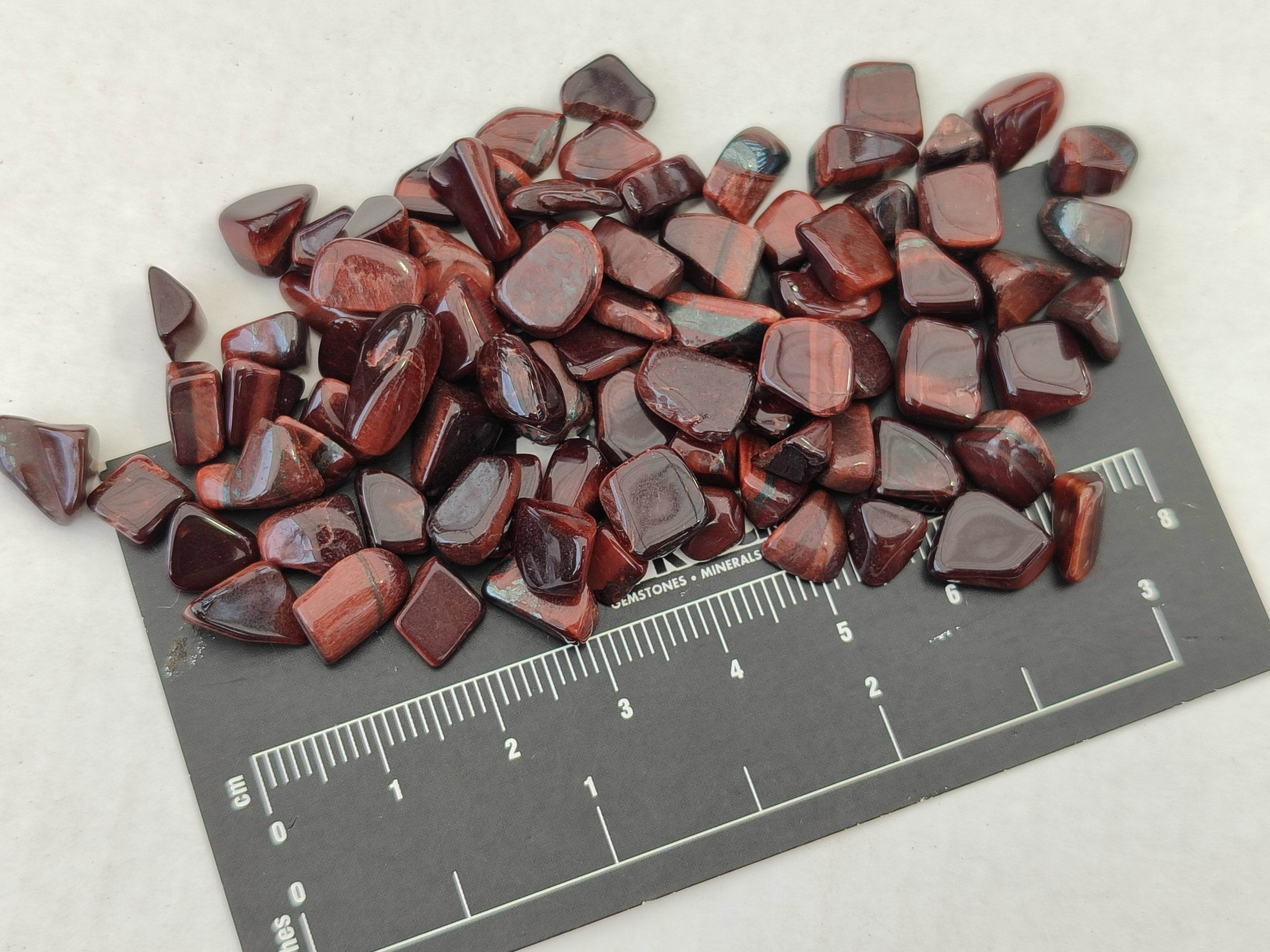 Polished Red Tigers Eye Tumble Stones - sold per kg - From South Africa - Toprock Gemstones and Minerals 