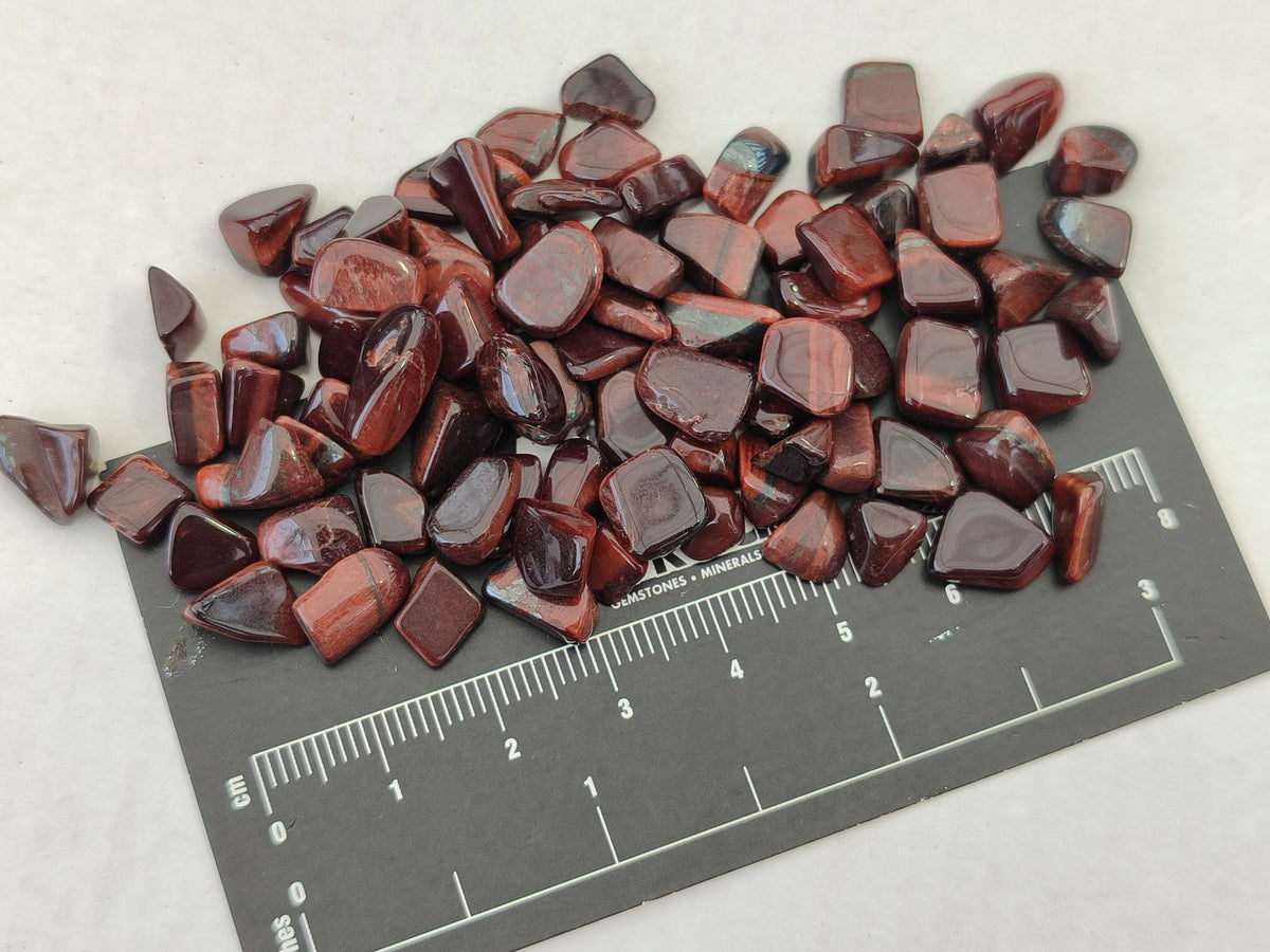 Polished Red Tigers Eye Tumble Stones - sold per kg - From South Africa - Toprock Gemstones and Minerals 
