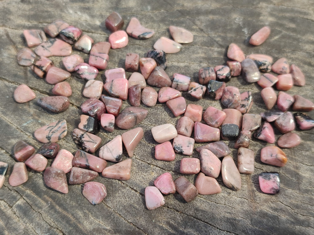 Polished Rhodonite Tumbled Stones - sold per kg - From Madagascar - Toprock Gemstones and Minerals 