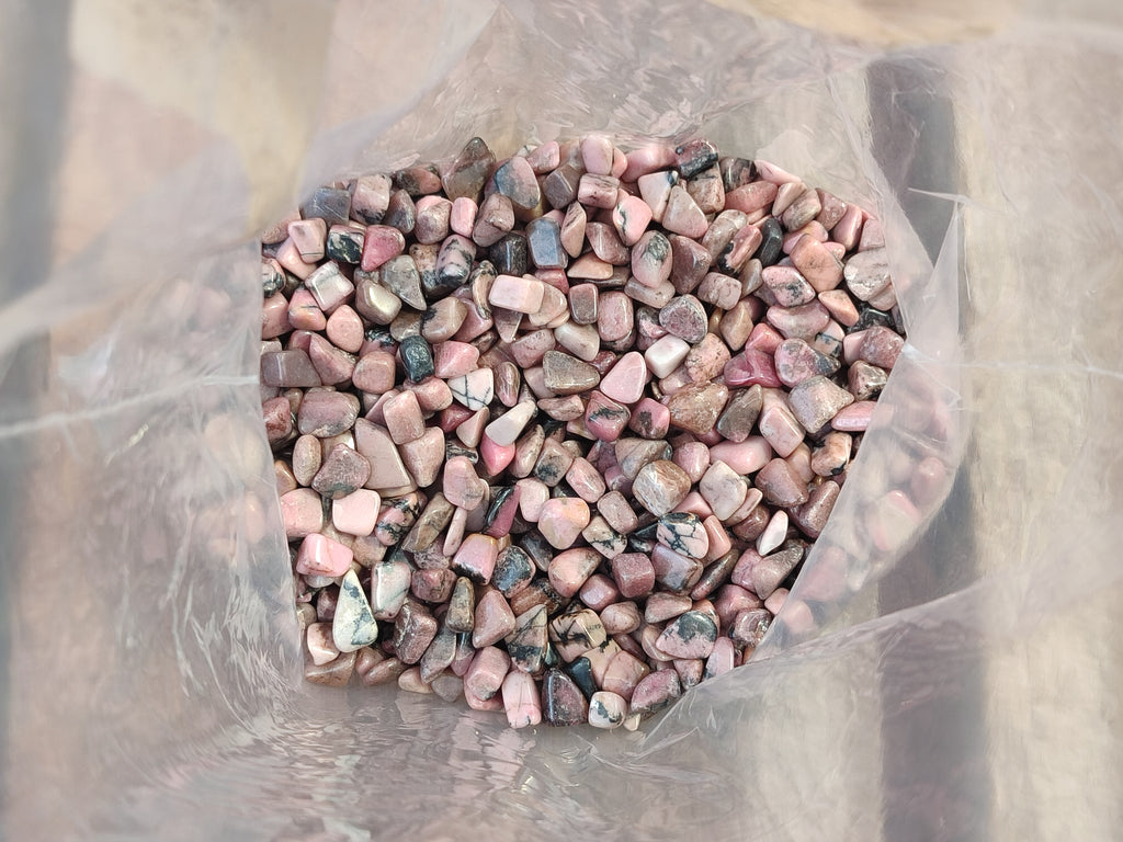 Polished Rhodonite Tumbled Stones - sold per kg - From Madagascar - Toprock Gemstones and Minerals 