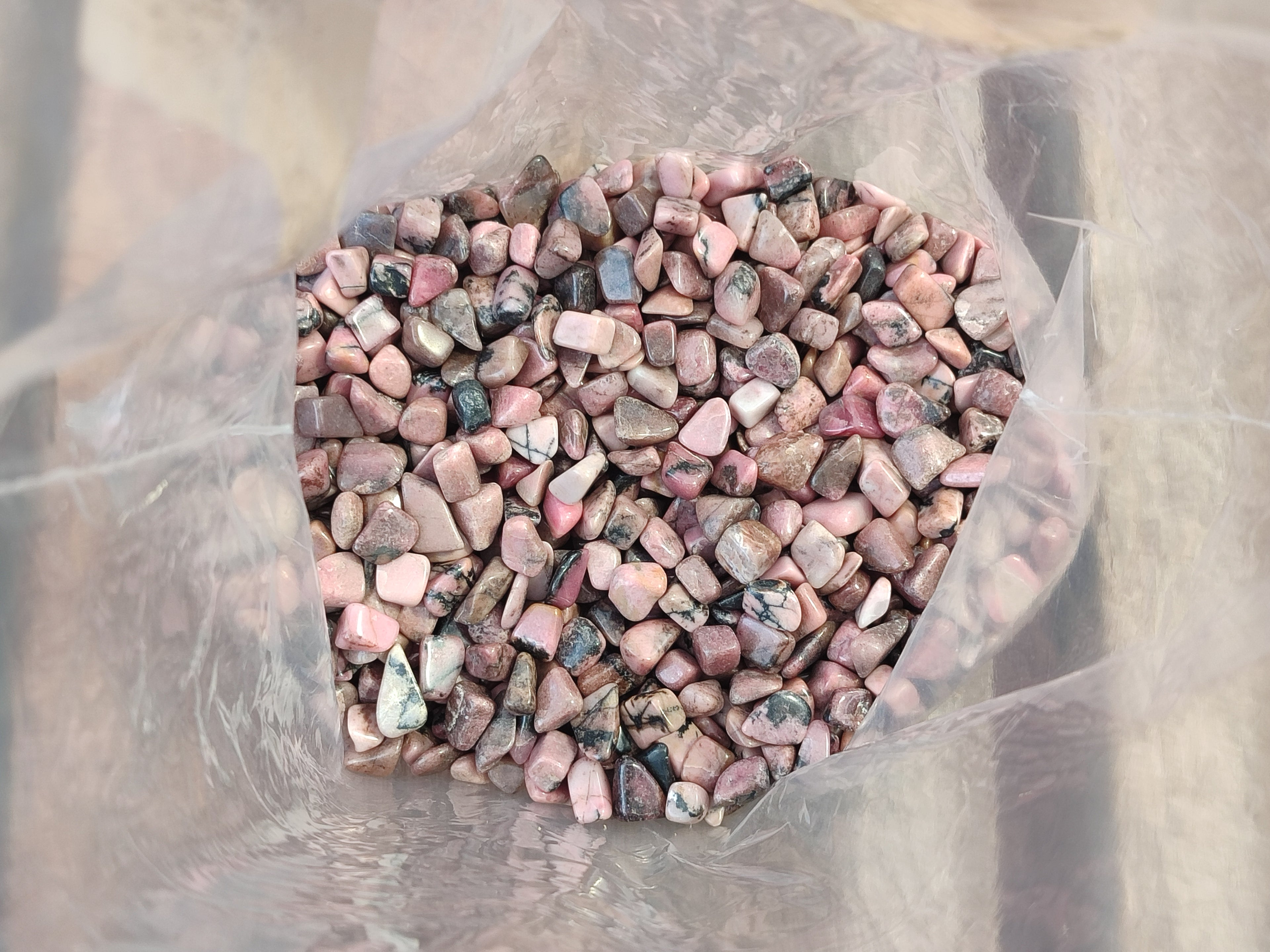 Polished Rhodonite Tumbled Stones - sold per kg - From Madagascar - Toprock Gemstones and Minerals 