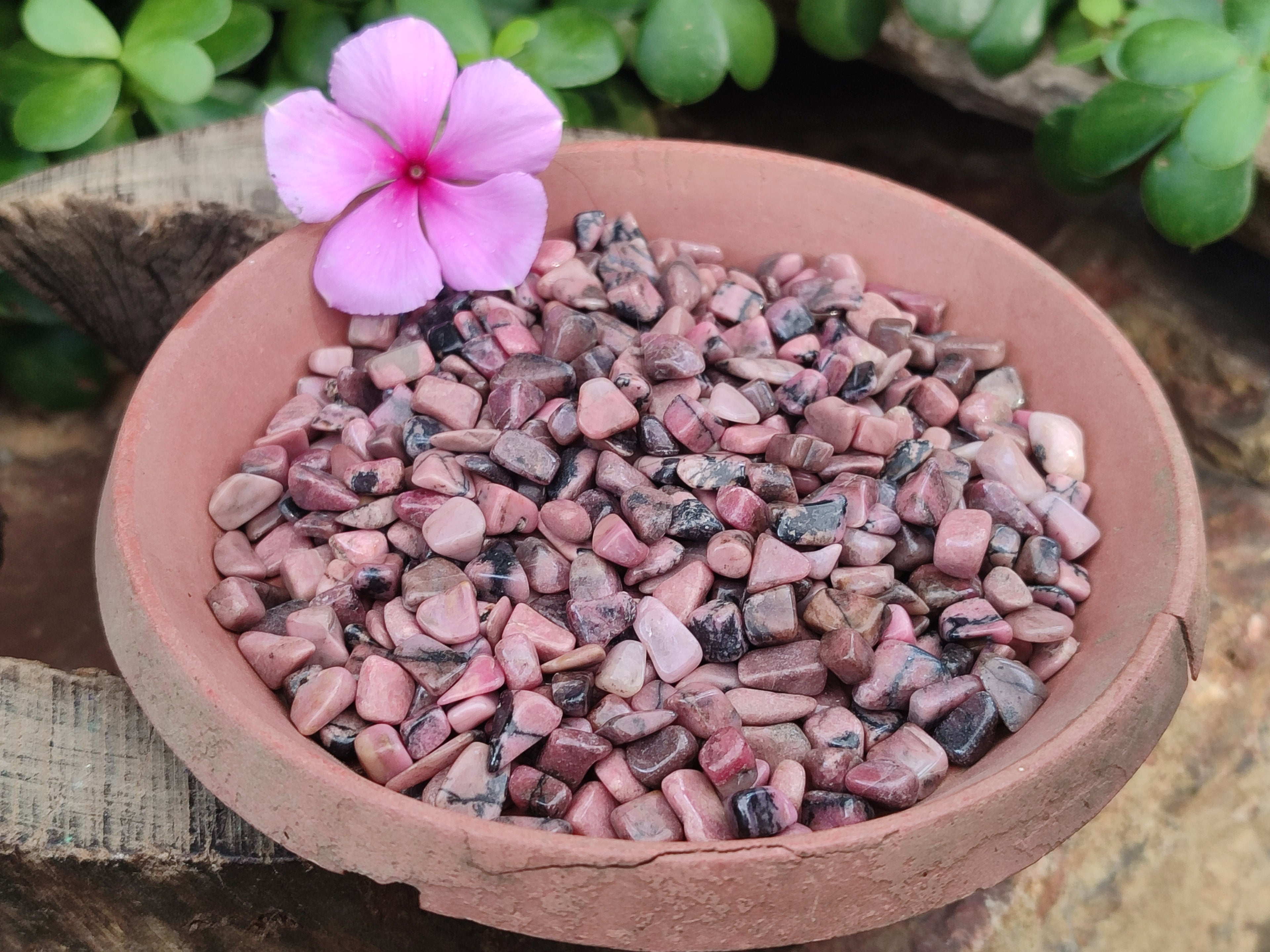 Polished Rhodonite Tumbled Stones - sold per kg - From Madagascar - Toprock Gemstones and Minerals 