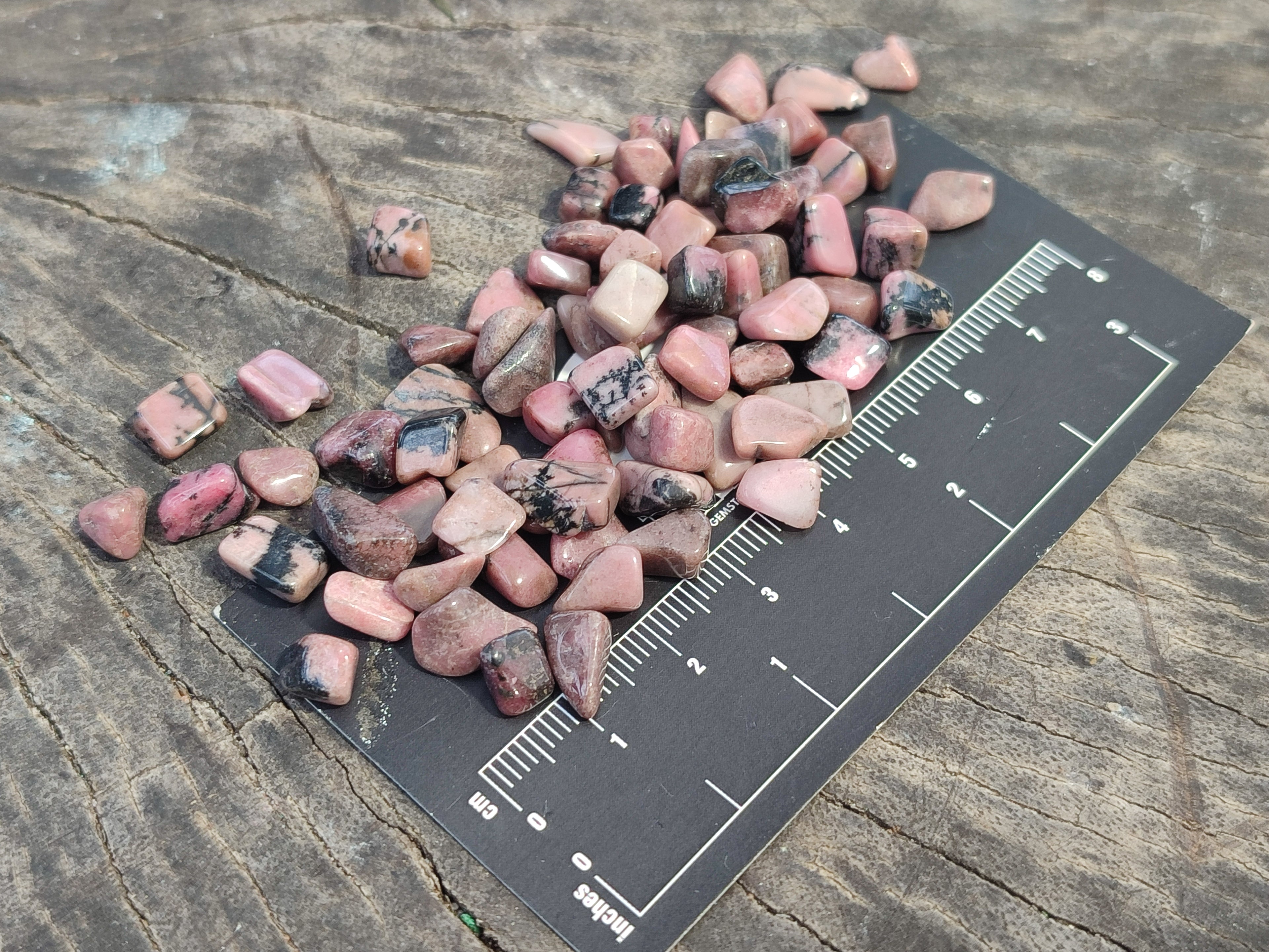 Polished Rhodonite Tumbled Stones - sold per kg - From Madagascar - Toprock Gemstones and Minerals 