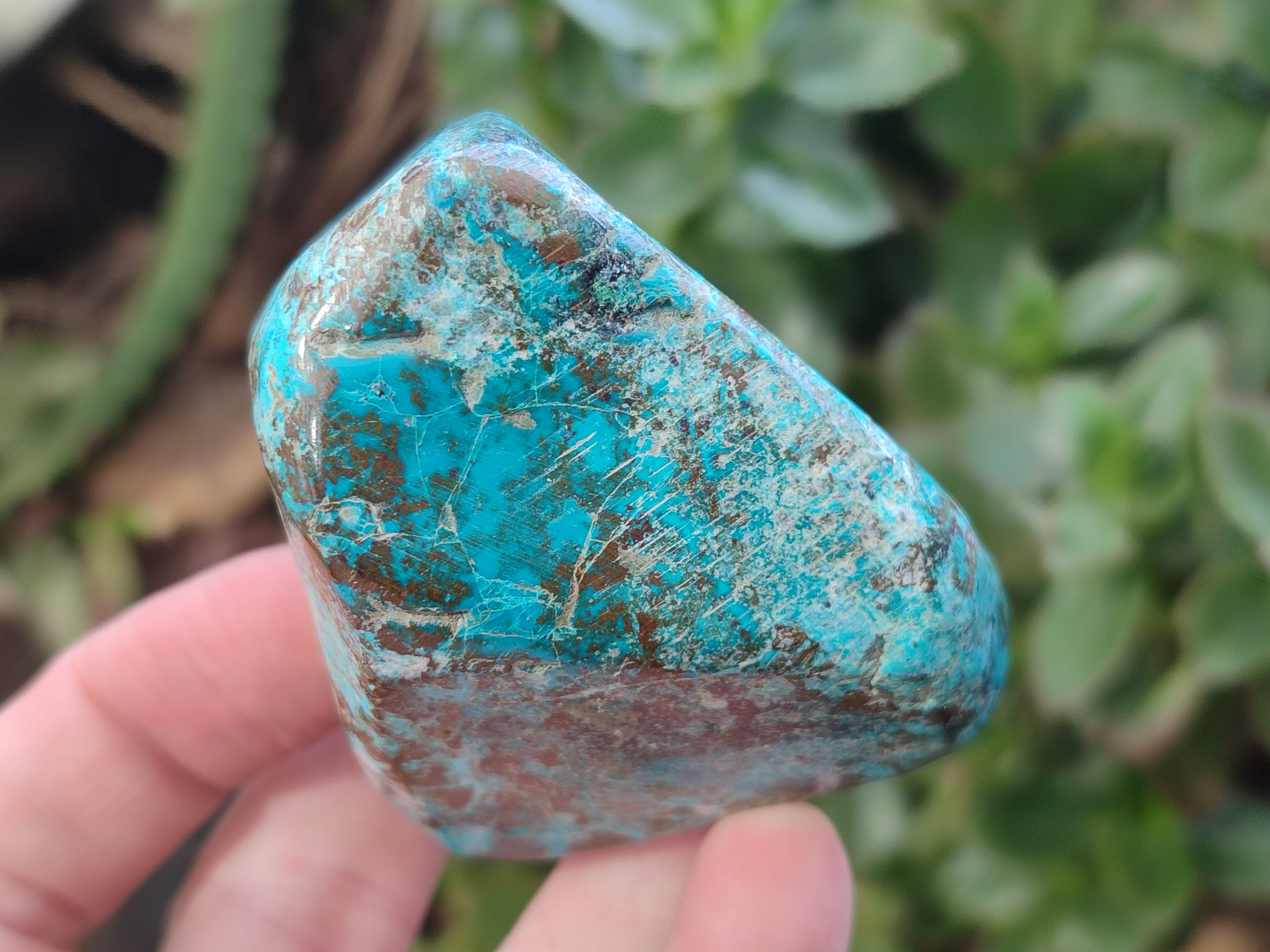 Polished Shattuckite With Azurite & Chrysocolla Free Forms x 6 From Congo - Toprock Gemstones and Minerals 