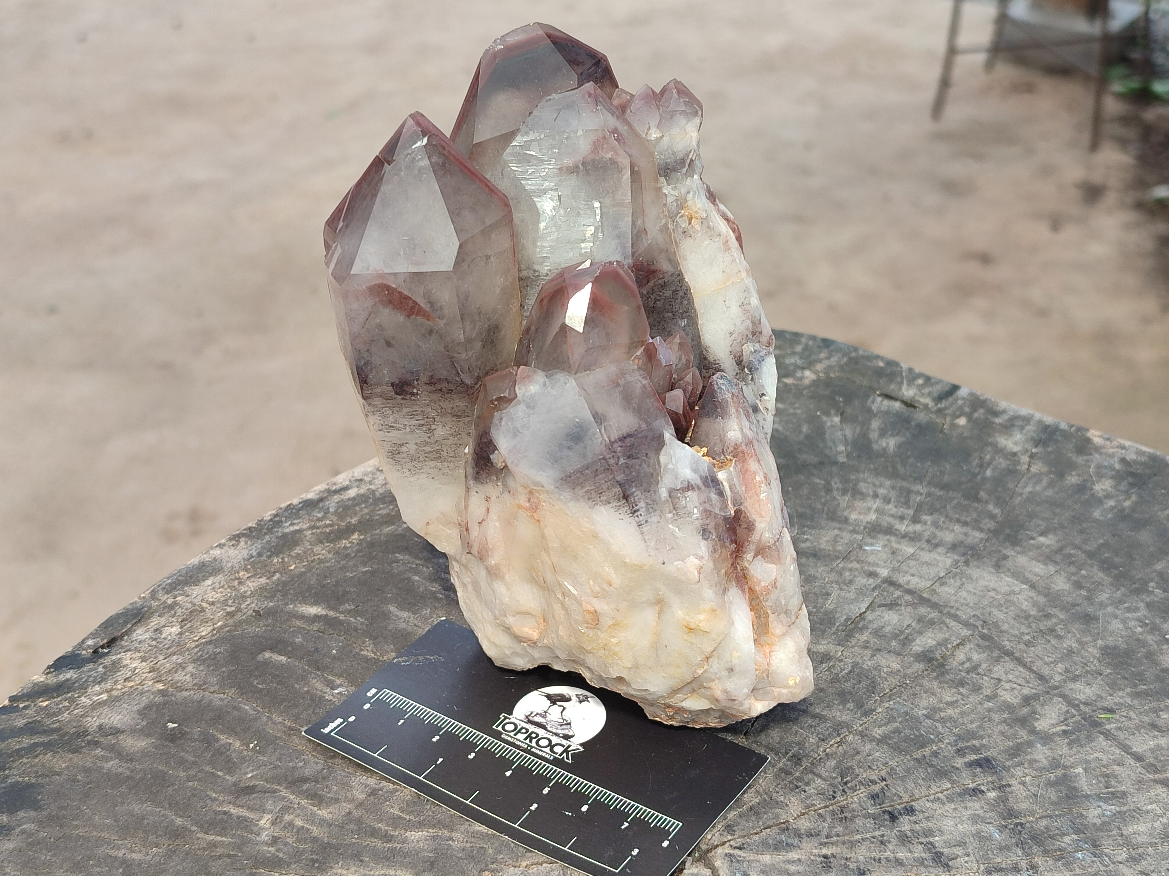 Natural Red Hematoid Quartz Clusters x 2 From Karoi, Zimbabwe - Toprock Gemstones and Minerals 