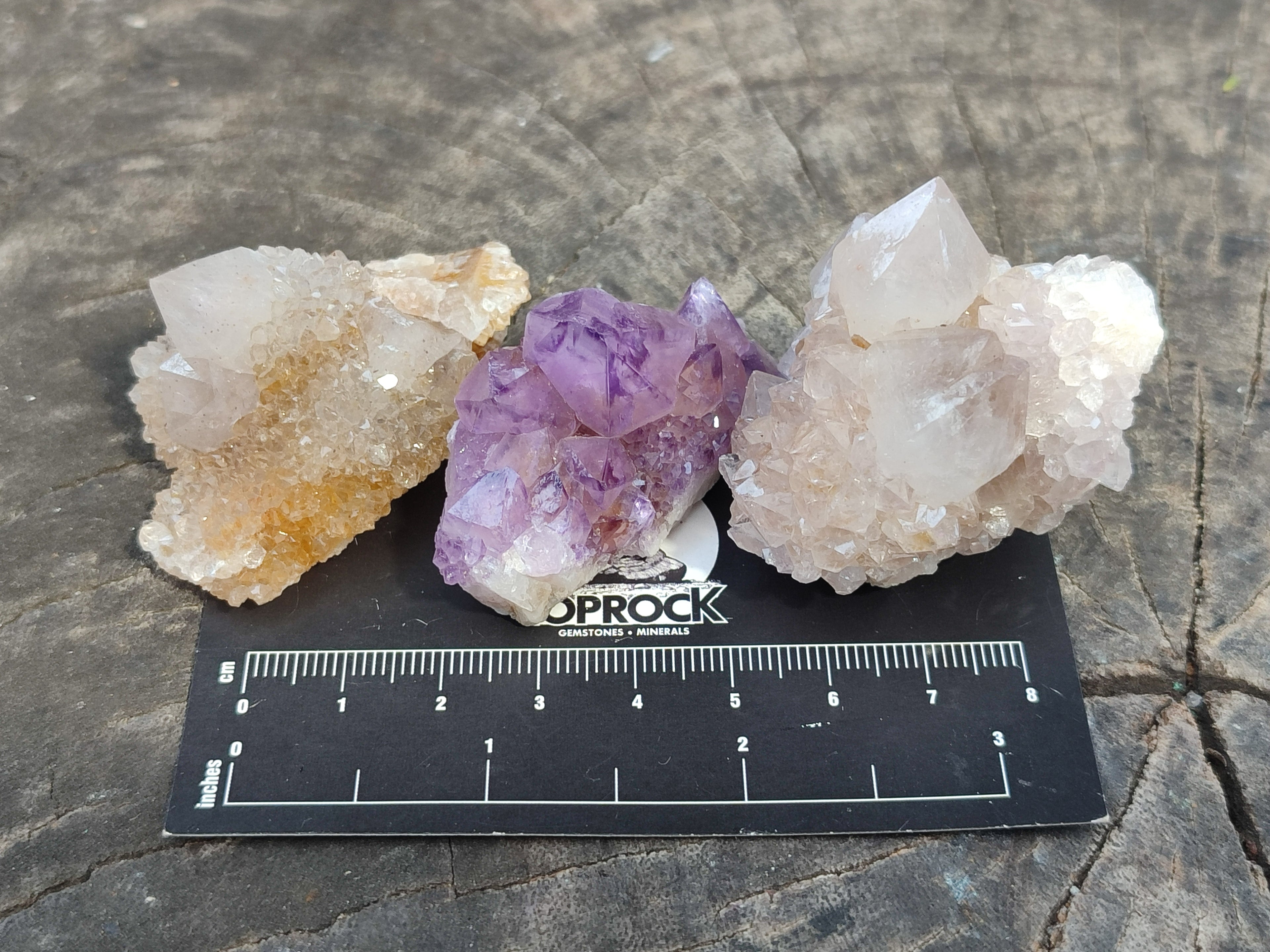 Natural Amethyst Spirit Quartz Clusters x 20 From Boekenhouthoek, South Africa - Toprock Gemstones and Minerals 
