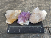 Natural Amethyst Spirit Quartz Clusters x 20 From Boekenhouthoek, South Africa