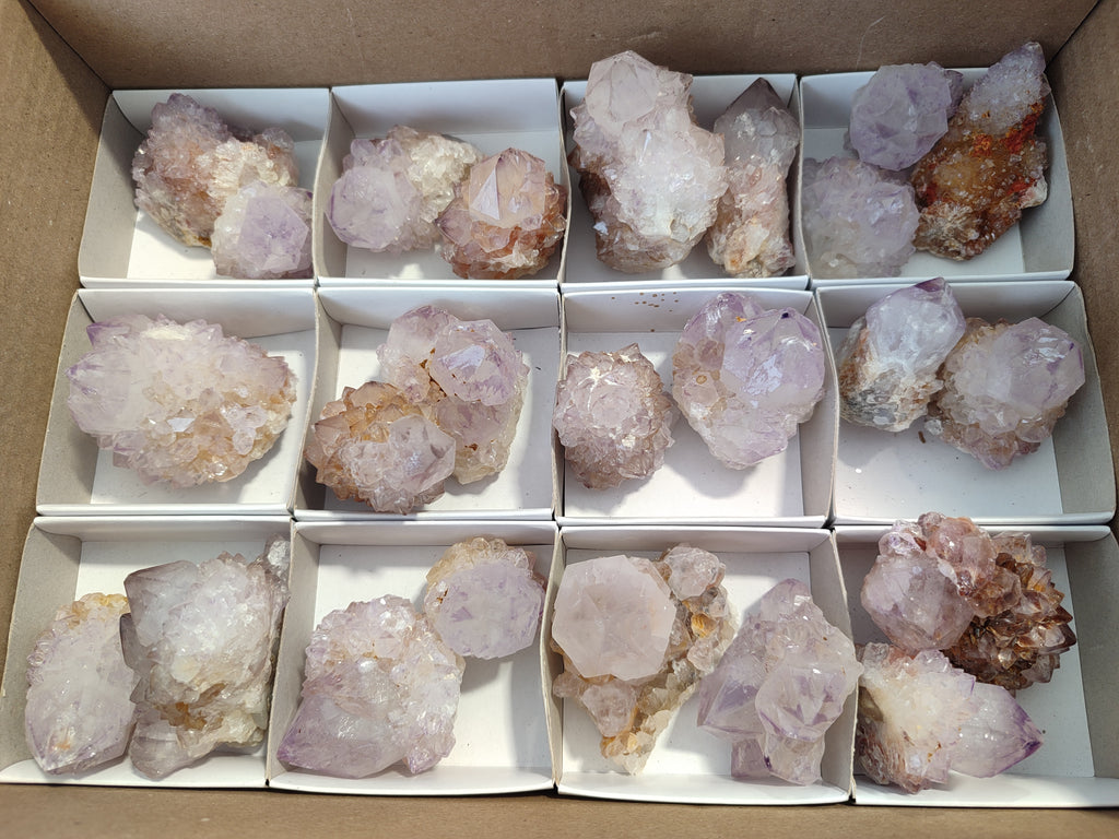 Natural Amethyst Spirit Quartz Clusters x 24 From Boekenhouthoek, South Africa - Toprock Gemstones and Minerals 