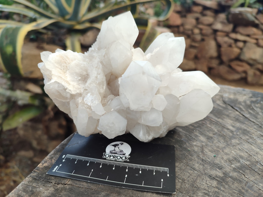 Natural Quartz Clusters x 3 From Madagascar - Toprock Gemstones and Minerals 