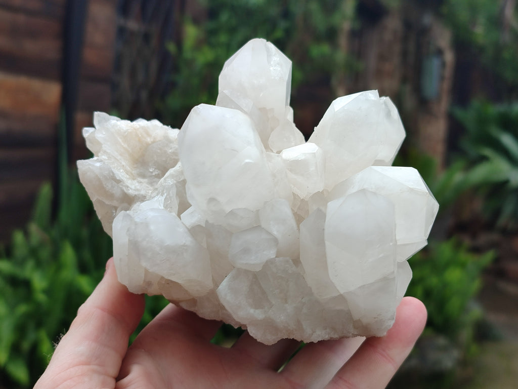 Natural Quartz Clusters x 3 From Madagascar - Toprock Gemstones and Minerals 