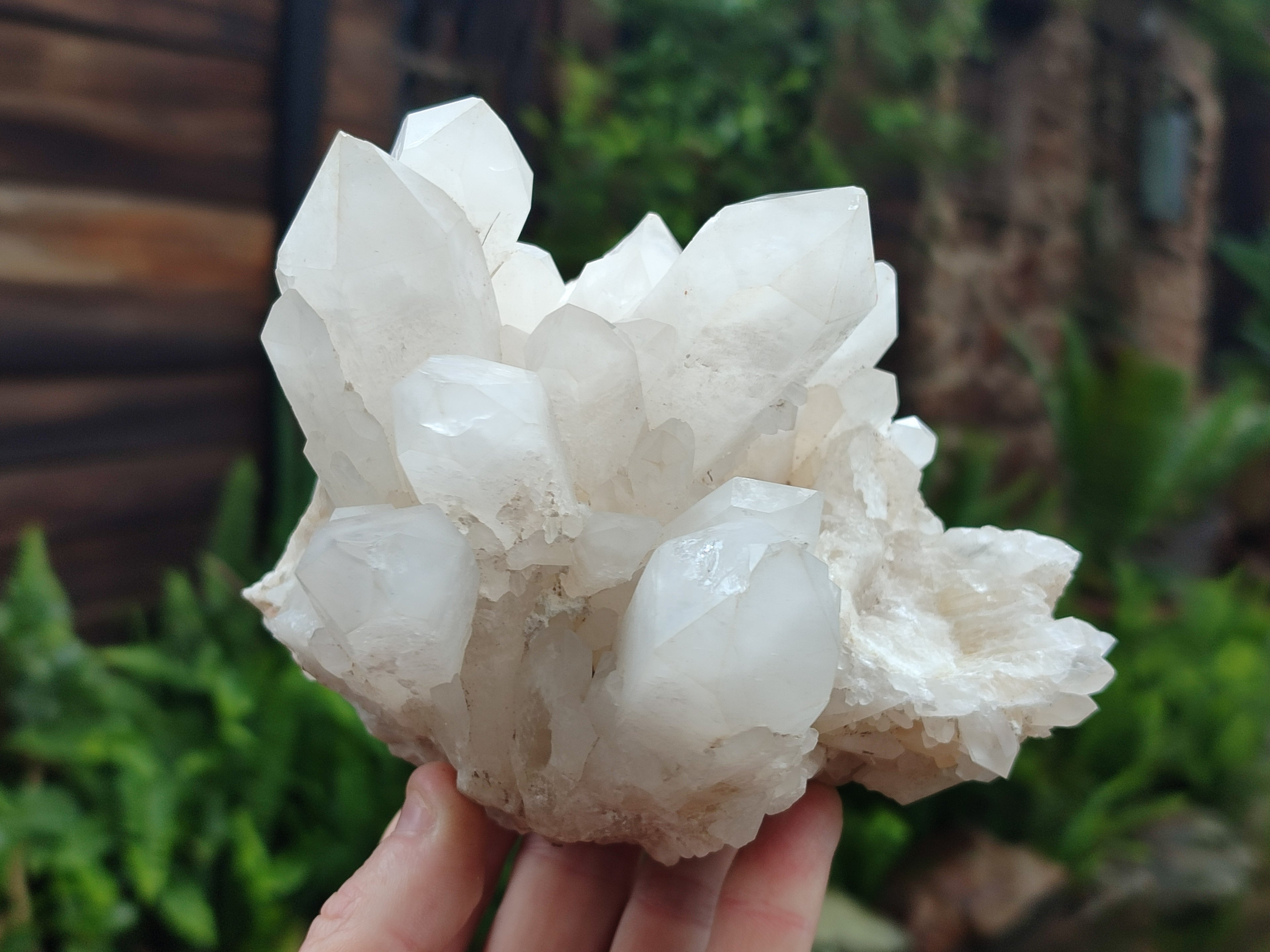 Natural Quartz Clusters x 3 From Madagascar - Toprock Gemstones and Minerals 