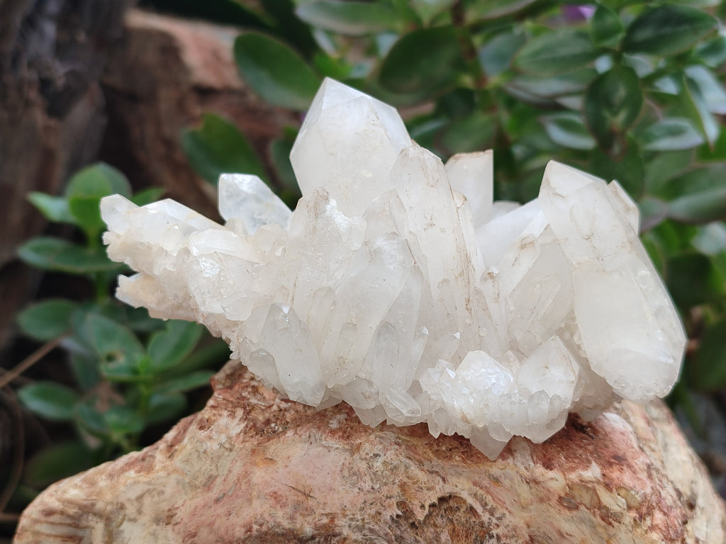 Natural Quartz Clusters x 3 From Madagascar - Toprock Gemstones and Minerals 