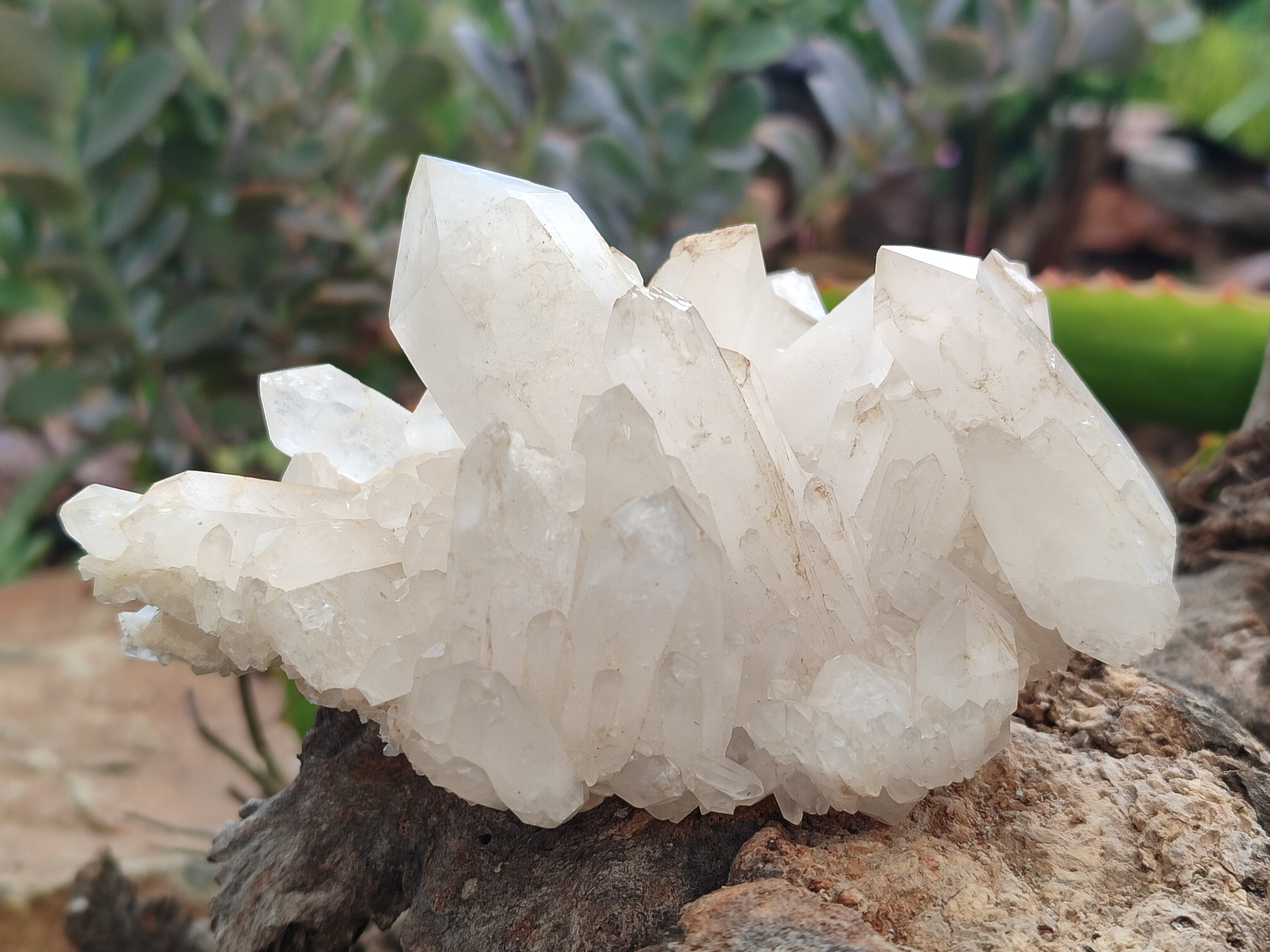 Natural Quartz Clusters x 3 From Madagascar - Toprock Gemstones and Minerals 