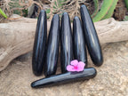 Polished Black Basalt Massage Wands x 6 From Antsirabe, Madagascar - Toprock Gemstones and Minerals 