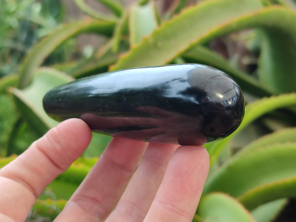 Polished Black Basalt Massage Wands x 6 From Antsirabe, Madagascar - Toprock Gemstones and Minerals 